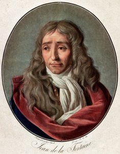 Porträt von Jean de La Fontaine (1621-1695), französischer Dichter - Gravur von Pierre Michel Alix (1762-1817) von Pierre Michel Alix