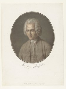 Porträt von Jean-Jacques Rousseau von Pierre Michel Alix