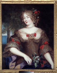 Madame de Sevigne: Porträt von Francoise Marguerite de Sevigne, Gräfin von Grignan (1648-1705), Tochter von Marie de Rabutin-Chantal, Marquise von Sevigne (1626-1696). Gemälde von Pierre Mignard (1612-1695) von Pierre Mignard