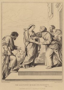 Die Begrüßung von Maria und Elisabeth, Lukas von Pierre Mignard