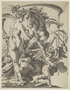 Saturn und die Nymphe Philyra