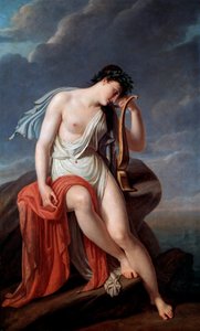 Sappho auf der Klippe von Lefkada, frühes 19. Jahrhundert