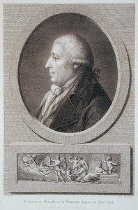 Porträt von Francesco Bartolozzi (1727-1815) graviert von Jacques Brouillard (1744-1806) von Pierre Noel Violet