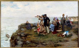 Die Klippen von Étretat von Pierre Outin