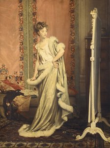 Vor dem Spiegel, 1873 von Pierre Paul Lêon Glaize