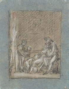 Studie für Une Famille dans la désolation von Pierre Paul Prud