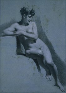 Studie einer sitzenden nackten Frau, nach rechts blickend (recto)