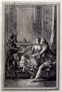 La Thing impossible - in „Tales et nouvelles en vers“ von Jean La Fontaine. 1776. Illustration von P.P. Choffard