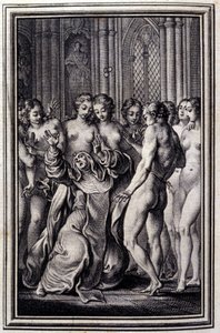 Le Glouches - in „Tales et nouvelles en vers“ von Jean La Fontaine. 1776. Illustration von P.P. Choffard