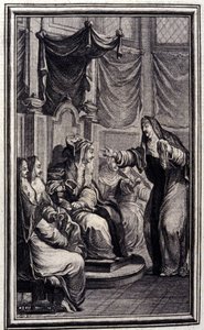 Der Psalter - in „Tales et nouvelles en vers“ von Jean La Fontaine. 1776. Illustration von P.P. Choffard