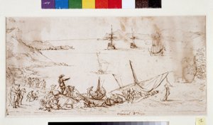 Einschiffung von Truppen in der Bucht von La Ciotat von Pierre Puget