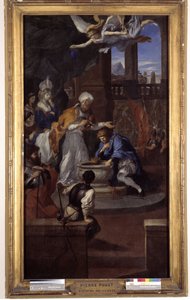 Die Taufe von Chlodwig I. (465-511), 25. Dezember 496, durch Saint Remi, Bischof von Reims von Pierre Puget