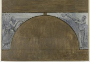 Jahreszeiten, Skizze für das Hôtel de Ville de Paris, zwischen 1889 und 1892 von Pierre Puvis de Chavannes