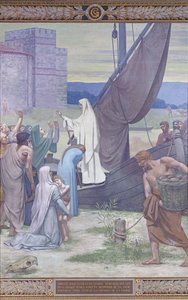 St. Genevieve bringt Vorräte nach Paris nach der Belagerung