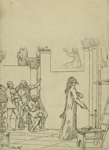 Studie für L von Pierre Puvis de Chavannes