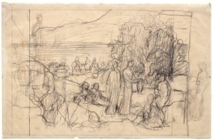 Studie für eine Wanddekoration von Pierre Puvis de Chavannes