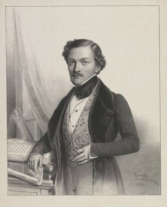 Porträt des Sängers Gilbert-Louis Duprez von Pierre Roch Vigneron