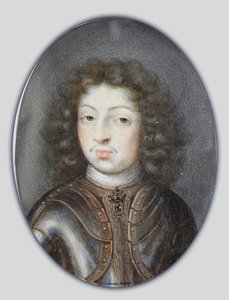Miniatur von Karl XI., König von Schweden von Pierre Signac
