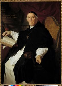 Porträt von Don Cesare Benvenuti (1669-1746), Generalabt der Lateran-Kongregation Gemälde von Pierre Subleyras 1742