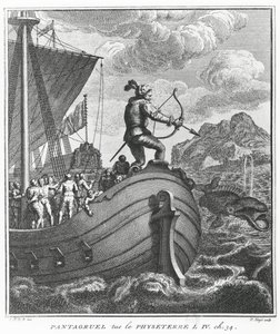 Pantagruel tötet Physeter, Illustration aus 