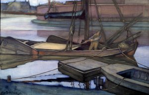 Abfahrt zum Fischen (Zuidersee) 1900 von Piet Mondrian