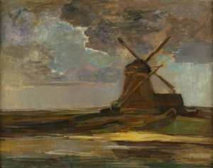 Windmühle im Gein, ca. 1906-07