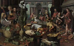 Christus im Haus von Maria und Martha von Pieter (1507/08-75) Aertsen