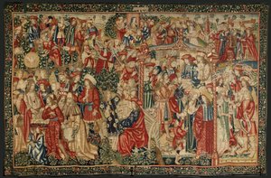Das Gleichnis von den Arbeitern im Weinberg, um 1500 (Wandteppich)
