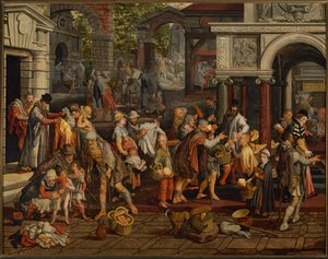 Werke der christlichen Barmherzigkeit von Pieter Aertsen