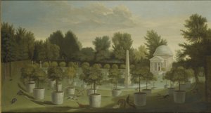 Blick auf den Orangenbaumgarten, Chiswick House