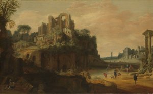 Römische Landschaft mit Ruinen, ca. 1629
