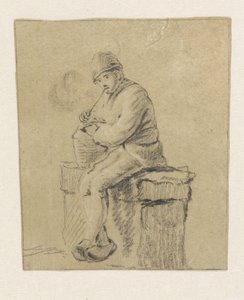 Sitzender Bauer von Pieter Bartholomeusz. Barbiers