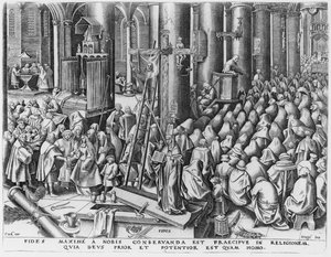 Glaube, graviert von Hieronymus Cock