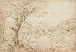 Landschaft mit der Buße des heiligen Hieronymus von Pieter Bruegel the Elder