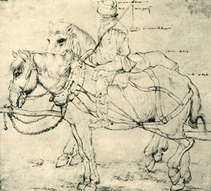 Reiter und zwei Pferde, 1559-1563, 1943