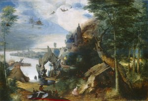 Versuchung des heiligen Antonius, ca. 1550-75 von Pieter Bruegel the Elder