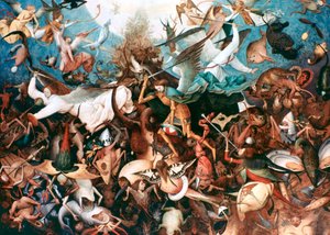 Der Sturz der rebellischen Engel, 1562 von Pieter Bruegel the Elder