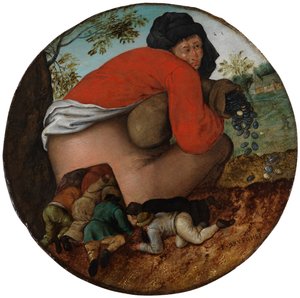 Mann mit dem Geldbeutel und Schmeichler