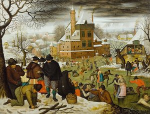 Die vier Jahreszeiten: Winter, zweite Hälfte des 16. Jahrhunderts von Pieter Brueghel the Younger