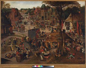 Dorffest zu Ehren von St. Hubert und St. Antonius, 1632 von Pieter Brueghel the Younger