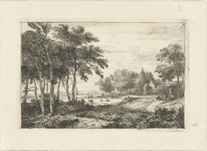 Landschaft mit Reiter