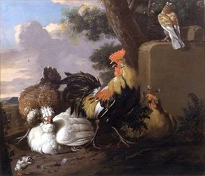 Vögel in einer Landschaft