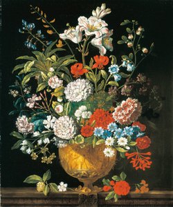 Juli, aus Die zwölf Monate der Blumen, ein Blumenkalender von Stillleben von Pieter Casteels