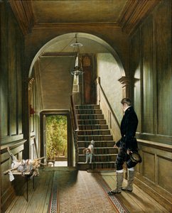 Die Treppe der Londoner Residenz des Malers, 1828
