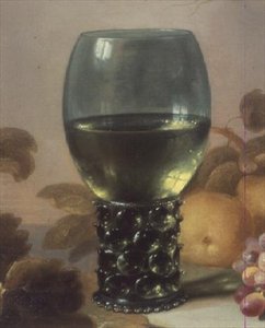 Stillleben mit Glasbecher (Detail) von Pieter Claesz