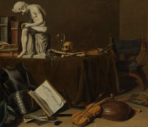 Vanitas-Stillleben mit dem Spinario