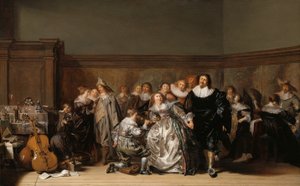 Eine elegante Gesellschaft, 1632