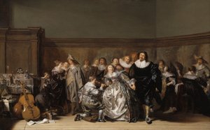 Eine elegante Gesellschaft, 1632