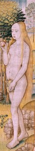 Flämischer Wandteppich. Serie Episoden aus dem Leben der Jungfrau Maria. Die Prophezeiungen erfüllen sich bei der Geburt Christi. Erster Wandteppich der Serie. Modelle zugeschrieben Jan von Roome (oder van Brussel).