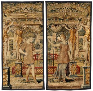 Vertumnus und Pomona: Vertumnus verwandelt in einen Bauern, um 1550